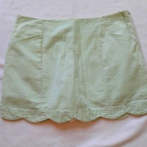 Lilly Pulitzer striped green skort